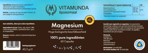 LIPOSOMALE MAGNESIUM 60 Capsules