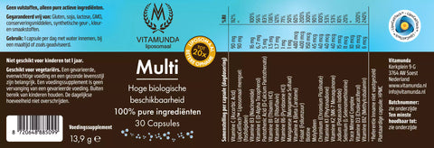 LIPOSOMALE MULTI VITAMINE 30 Capsules / Natuurlijke liposomen volgens LipoCellTech™
